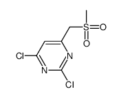 2,4-dichloro-6-(methylsulfonylmethyl)pyrimidine Structure
