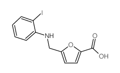 5-[(2-iodoanilino)methyl]furan-2-carboxylic acid结构式