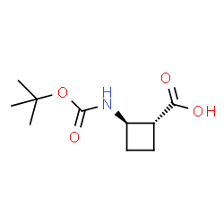 trans-2-{[(tert-butoxy)carbonyl]amino}cyclobutane-1-carboxylic acid Structure