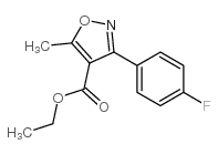 3-(4-Fluorophenyl)-5-methyl-4-isoxazolecarboxylic acid ethyl ester structure