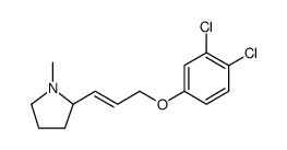 Pyrrolidine, 2-[(1E)-3-(3,4-dichlorophenoxy)-1-propen-1-yl]-1-methyl Structure