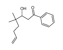 3-hydroxy-4,4-dimethyl-1-phenyloct-7-en-1-one结构式