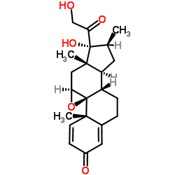 16-beta Methyl Epoxide structure