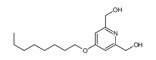 [6-(hydroxymethyl)-4-octoxypyridin-2-yl]methanol结构式