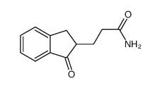 3-(1-oxo-indan-2-yl)-propionic acid amide结构式