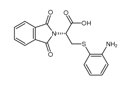 (2R)-3-(2-Aminophenylthio)-2-phthalimidopropionsaeure Structure