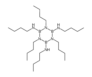 N-tributyl-B-tris(butylamino)borazine Structure
