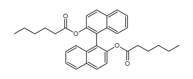 [1,1'-Binaphthalene]-2,2'-diol dihexanoate Structure