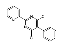 4,6-dichloro-5-phenyl-2-pyridin-2-ylpyrimidine结构式