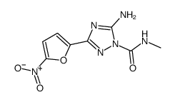 5-amino-N-methyl-3-(5-nitrofuran-2-yl)-1,2,4-triazole-1-carboxamide结构式