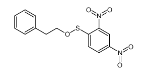 2,4-Dinitro-phenylsulfensaeure-(2-phenyl-ethylester)结构式