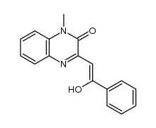 3-(2-hydroxy-2-phenylvinyl)-1-methylquinoxalin-2(1H)-one Structure