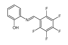 2-[(2,3,4,5,6-pentafluorophenyl)methylideneamino]phenol structure