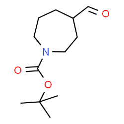 4-甲酰基氮杂环庚烷-1-羧酸叔丁酯结构式