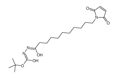 11-马来酰亚胺基癸烷-1-羰基-1-(叔丁基)氨基甲酸酯结构式