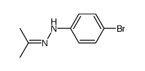 acetone p-bromophenylhydrazone Structure