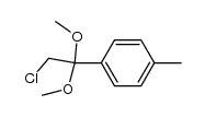 α-chloro-4-methylacetophenone dimethyl acetal结构式