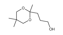 2-oxo-5-pentanol 2',2'-dimethylpropylene ketal结构式