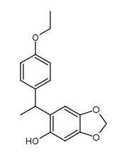 6-<1-(4-ethoxyphenyl)ethyl>-1,3-benzodioxol-5-ol Structure
