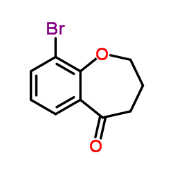 9-溴-2,3,4,5-四氢-1-苯并氧杂卓-5-酮结构式