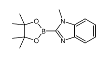 1-methyl-2-(4,4,5,5-tetramethyl-1,3,2-dioxaborolan-2-yl)benzimidazole Structure