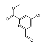 methyl 4-chloro-6-formylpyridine-2-carboxylate Structure