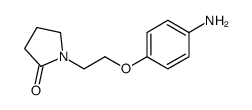 1-(2-(4-氨基苯氧基)乙基)吡咯烷-2-酮结构式
