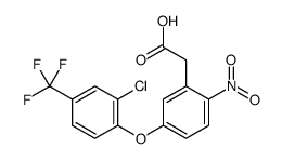 2-[5-[2-chloro-4-(trifluoromethyl)phenoxy]-2-nitrophenyl]acetic acid Structure