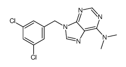 9-[(3,5-dichlorophenyl)methyl]-N,N-dimethylpurin-6-amine结构式
