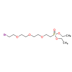 Bromo-PEG3-phosphonic acid diethyl ester结构式