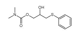 (3-Phenylthio-2-hydroxy)propyl N,N-dimethylcarbamate结构式