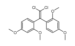 1,1-dichloro-2,2-bis(2,4-dimethoxyphenyl)ethene结构式