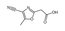 4-cyano-5-methyloxazol-2-ylacetic acid结构式
