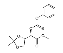 Methyl 3,4-O-isopropylidene-2-O-phenoxythiocarbonyl-L-threonate结构式