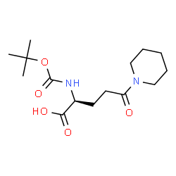 Boc-Glu(Pip)-OH Structure