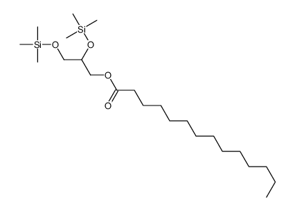 Myristic acid 2,3-bis(trimethylsilyloxy)propyl ester Structure
