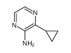 3-环丙基吡嗪-2-胺结构式