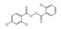 2-chlorobenzoyl 2,4-dichlorobenzoyl peroxide Structure