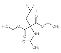 2-乙酰胺基-2-(2,2,2-三氟乙基)丙二酸二乙酯结构式