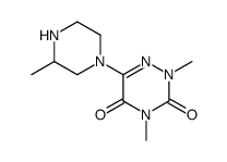 2,4-dimethyl-6-(3-methyl-piperazin-1-yl)-2H-[1,2,4]triazine-3,5-dione结构式