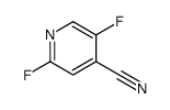 2,5-二氟吡啶-4-甲腈结构式