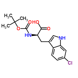 Boc-D-Trp(6-Cl)-OH structure