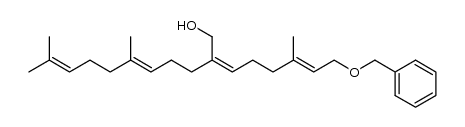 (2Z,5E)-2-((E)-6-(benzyloxy)-4-methylhex-4-en-1-ylidene)-6,10-dimethylundeca-5,9-dien-1-ol结构式