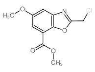 Methyl 2-(chloromethyl)-5-methoxy-1,3-benzoxazole-7-carboxylate Structure