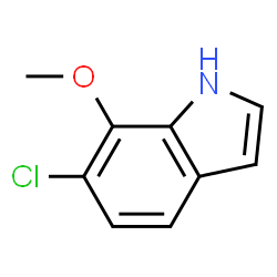 6-CHLORO-7-METHOXYINDOLE Structure