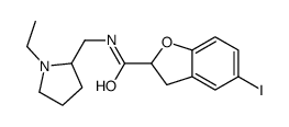 5-iodo-N-((1-ethyl-2-pyrrolidinyl)methyl)-2,3-dihydrobenzofurancarboxamide Structure
