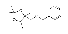 1,3-Dioxolane, 2,2,4,5-tetramethyl-4-(phenylmethoxy)methyl-, cis- Structure