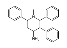1-Methyl-2,3,6-triphenyl-4-piperidinamine结构式