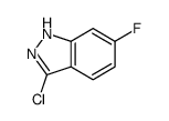 3-氯-6-氟-1H-吲唑结构式