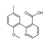 2-(2-methoxy-5-methylphenyl)pyridine-3-carboxylic acid Structure